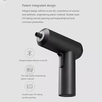 

Xiaomi Cordless Rechargeable Screwdriver Metal 3.6V 2000mAh Li-ion 5N.m Electric Screwdriver With 12Pcs S2 Screw Bits For Home