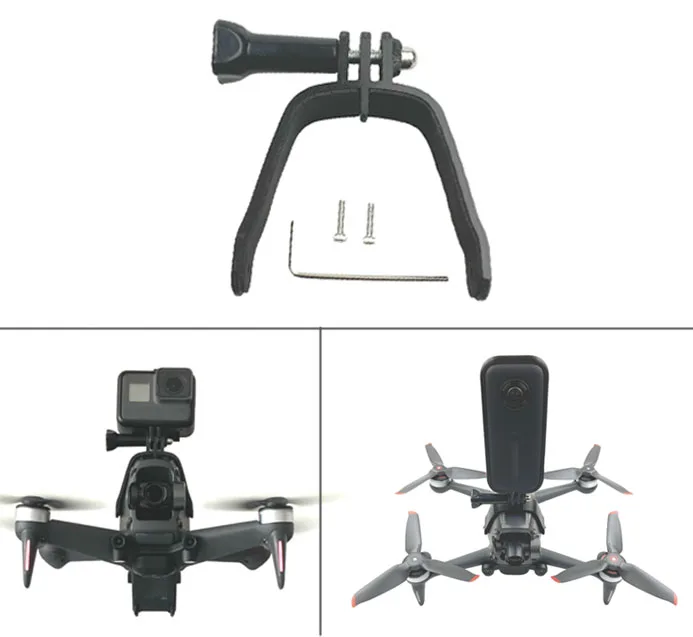 Drone Top Holder Camera Mount Bracket Expansion Bracket Set For DJI FPV GoPro 9 Instra360 Expansion Brackets Dropshipping New
