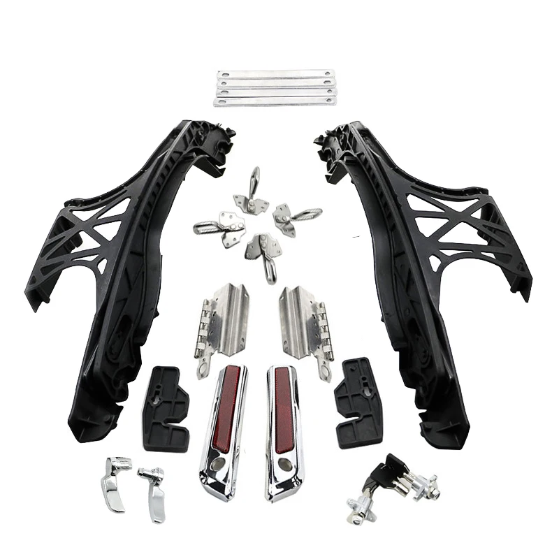 Unpainted Hard Extended saddlebag Speaker Side Bag Lid W Latches for 2014 -2020 Harley Davidson Touring Road King Street Glide (9)