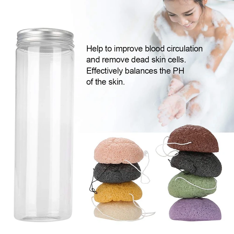 Набор спонжей Konjac, 8 шт цветной круглый тип Konjac Wash Face Flutter натуральный уход за лицом губки для тела мягкий отшелушивающий, глубокий