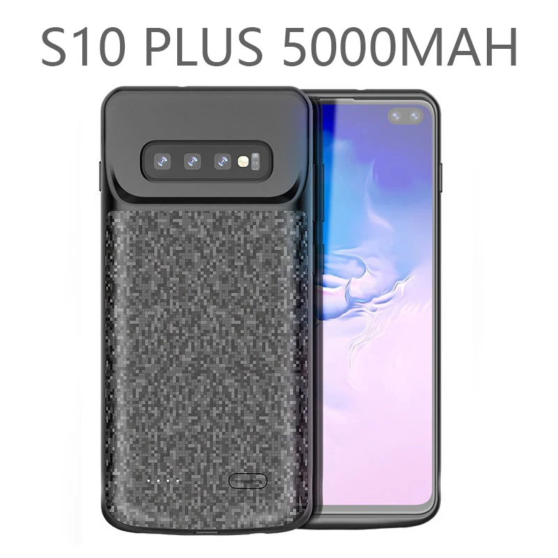 4700/5000 мАч чехол для зарядного устройства для samsung Galaxy S10 S10E S10 plus Портативный внешний аккумулятор запасной телефон Battey чехол для телефона - Цвет: for S10 Plus