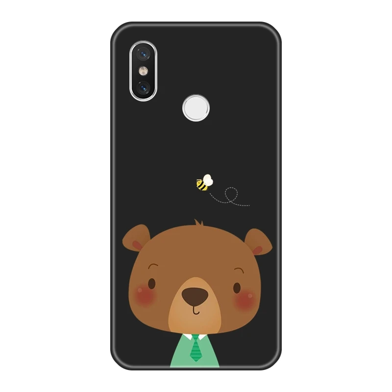 Задняя крышка для Xiaomi Mi A1 A2 8 SE Lite силиконовый мягкий чехол телефона с