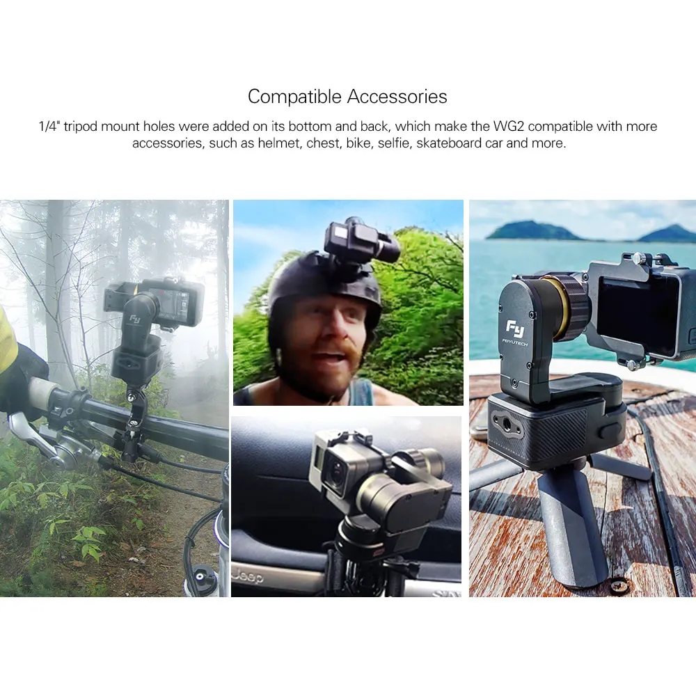 FeiyuTech WG2 3-осевой стабилизатор Водонепроницаемый w/Smart Gimbal пульт дистанционного управления для экшн-камеры GoPro Xiaomi Yi SJCAM eken экшн-камер