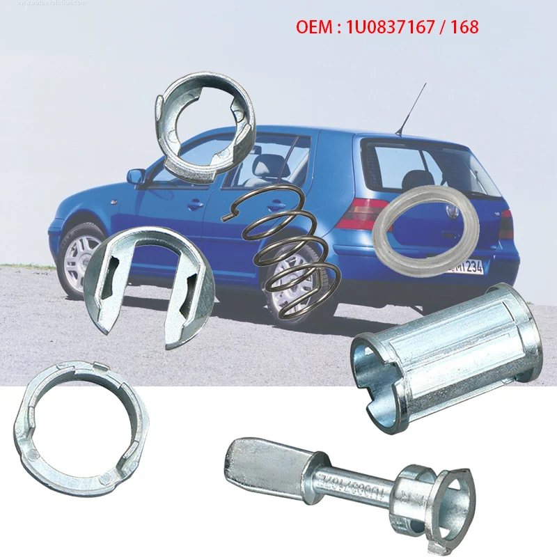 7 шт./компл. Набор для ремонта передней левой и правой двери замка цилиндра VW /Mk4 /Golf
