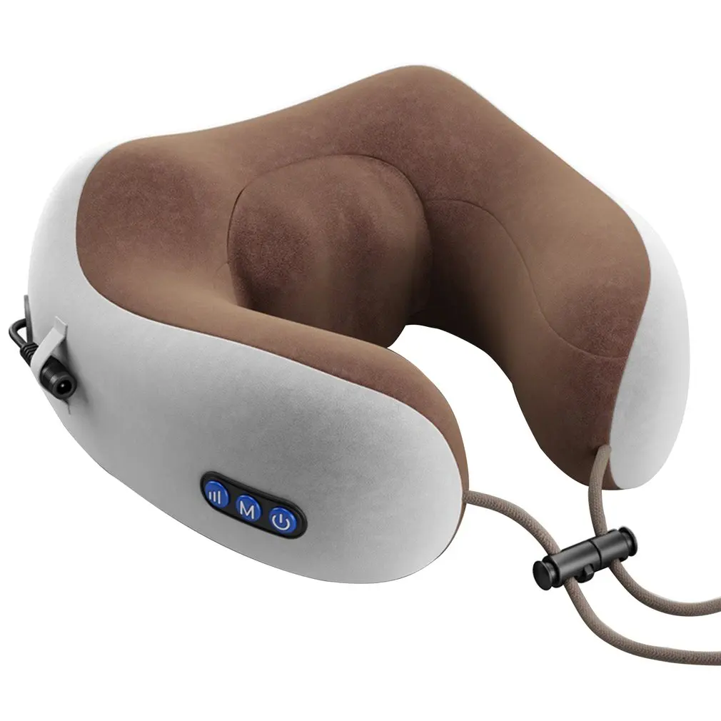 TYPE Electrotherapy Объемная u-образная многофункциональная подушка для массажа плеч, разминания шейных позвонков, забота о здоровье, релаксация, 360 градусов - Цвет: TYPE Electrotherapy
