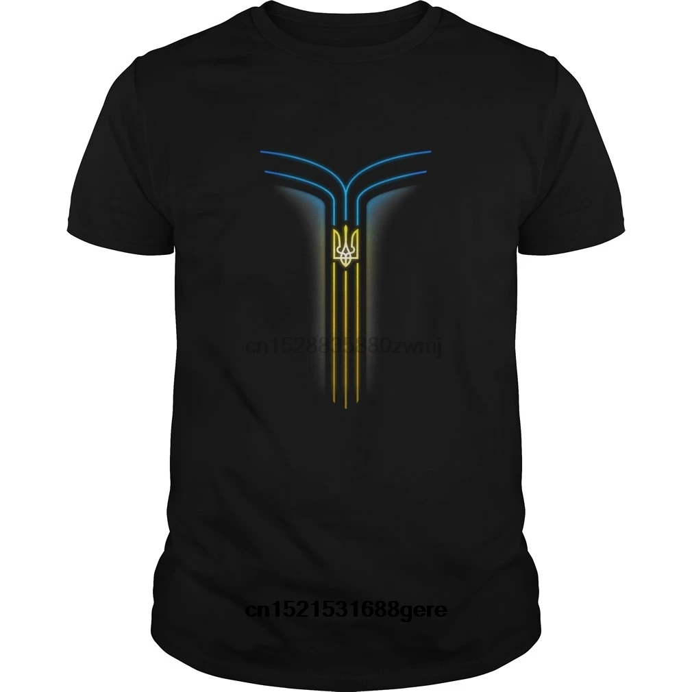 funny t shirt Ukrainian Neon Glow tshirt men tee |