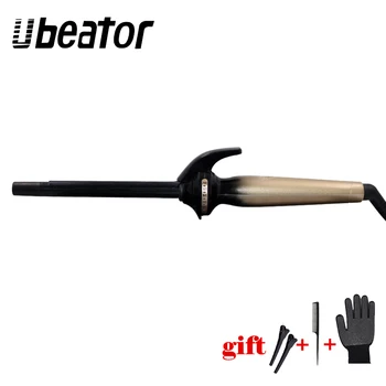 

hair curler conical curling iron single tube ceramic glaze pear flower cone electric hair curly