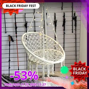 

Hammock Chair Outdoor Indoor Garden Bedroom Furniture Outdoor Hanging Chair For Child Adult Safety Camping Swing Chair