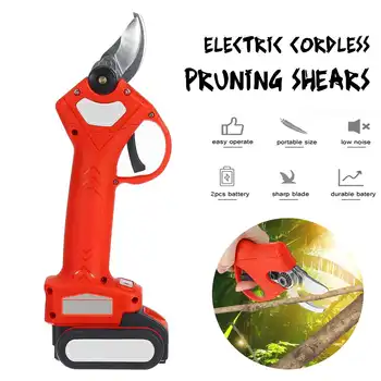 

18V Cordless Pruner Lithium-ion Pruning Shear Efficient Fruit Tree Bonsai Pruning Electric Tree Branches Cutter Landscaping