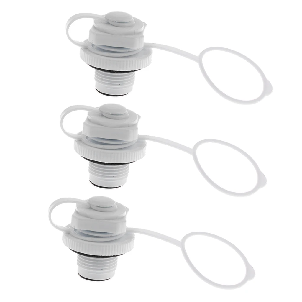 3Pack Screw Inflation Boston Valve cap Air Bed Matress Boat Toy Hot Tub Spa Pool 3Pack Screw Inflation Boston Valve cap Air Bed Matress Boat Toy Hot Tub Spa Pool