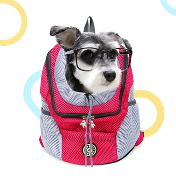 

Small Pet Backpack Dog Backpack French Bulldog Teddy Chest Pack Out Portable Travel Breathable Dog Bag Pet Supplies Backpack