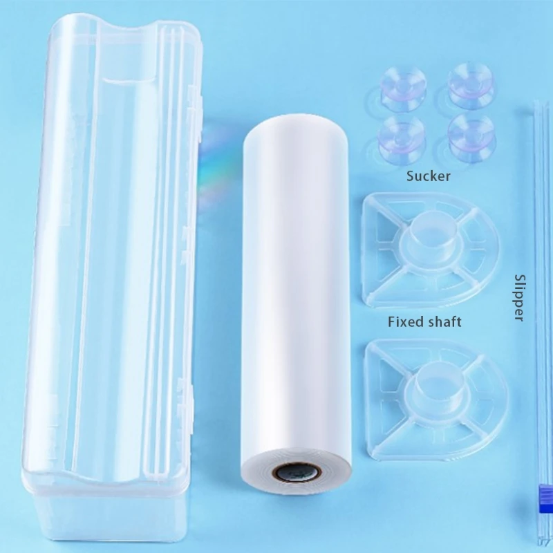 Home Food Wrap Dispenser with Slide Cutter Cling Film Wrap Dispenser Plastic Sharp Cutter Storage Holder Kitchen Tools cling wrap dispenser,food film dispenser,plastic wrap cutter,cling film cutter,kitchen wrap dispenser,plastic wrap dispenser