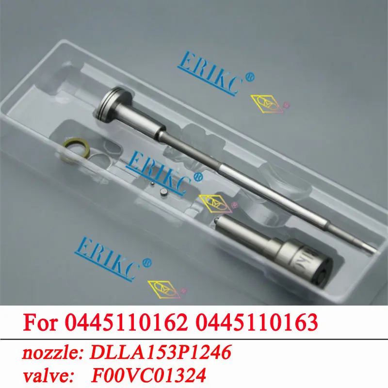 ERIKC 0445110163 инжектор ремонт ремонтные комплекты форсунки DLLA153P1246 0433171788 клапан F00VC01324 для Bosch 0445110162 0986435109