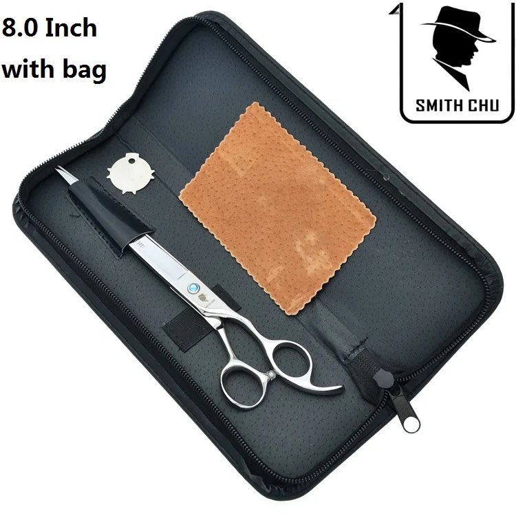LZS0040 with bag 8,0 дюймов ножницы для домашних животных ножницы для стрижки собак Ножницы Для Стрижки собак Япония 440C стальные ножницы для стрижки собак LZS0038 - Цвет: LZS0040 with bag
