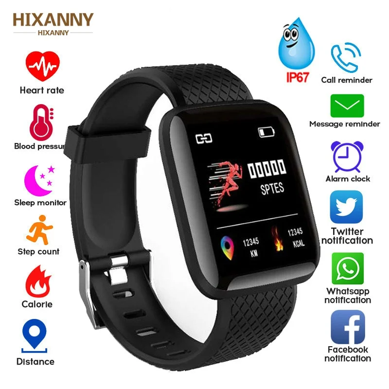 

Smart Bracelet Blood Pressure Measurement Waterproof Fitness Tracker Watch Heart Rate Monitor Pedometer Smart Band Women Men