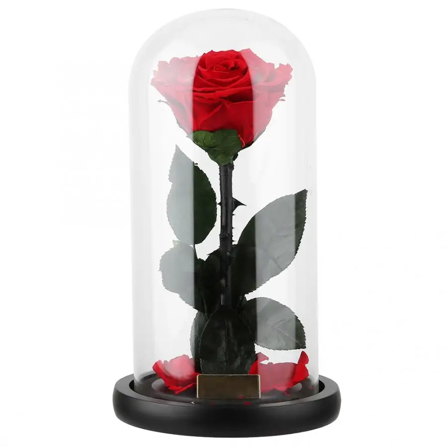 Forever Rose Flower, стеклянная крышка, Подарочная коробка, праздничная, консервированная, бесморская, свежая роза в стекле, подарки для влюбленных, для рукоделия, букет