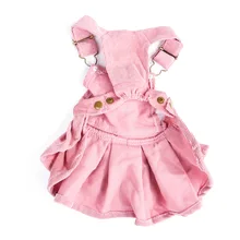 $3.53 Cute Pet Dog Puppy Clothes Corduroy Strappy Dress Costume Winter Autumn Apparel