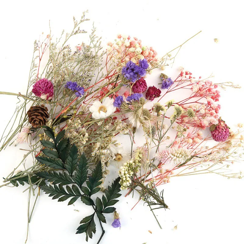 Dried Flower Candle Handmade Making Aromatherapy Wax Piece Special Dried Flower DIY Material random Color