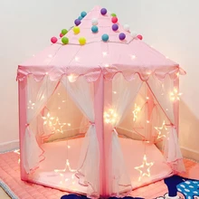 Портативная детская палатка, игрушечный мяч, бассейн, Замок принцессы для девочек, игровой домик для детей, маленький домик, складной детский Пляжный Шатер, игрушки