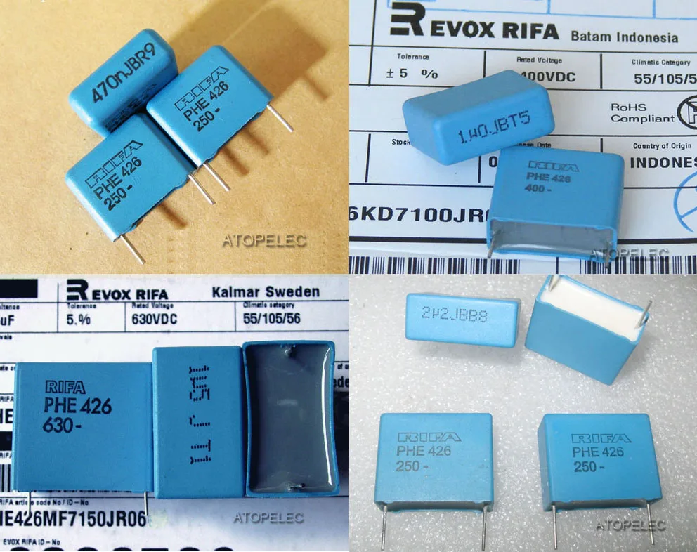 1 шт. конденсатор для пленки RIFA PHE426 5% MKP Hi Fi аудио 0 47 мкФ Ф/2 2 250 В/400 В|Индукторы| |