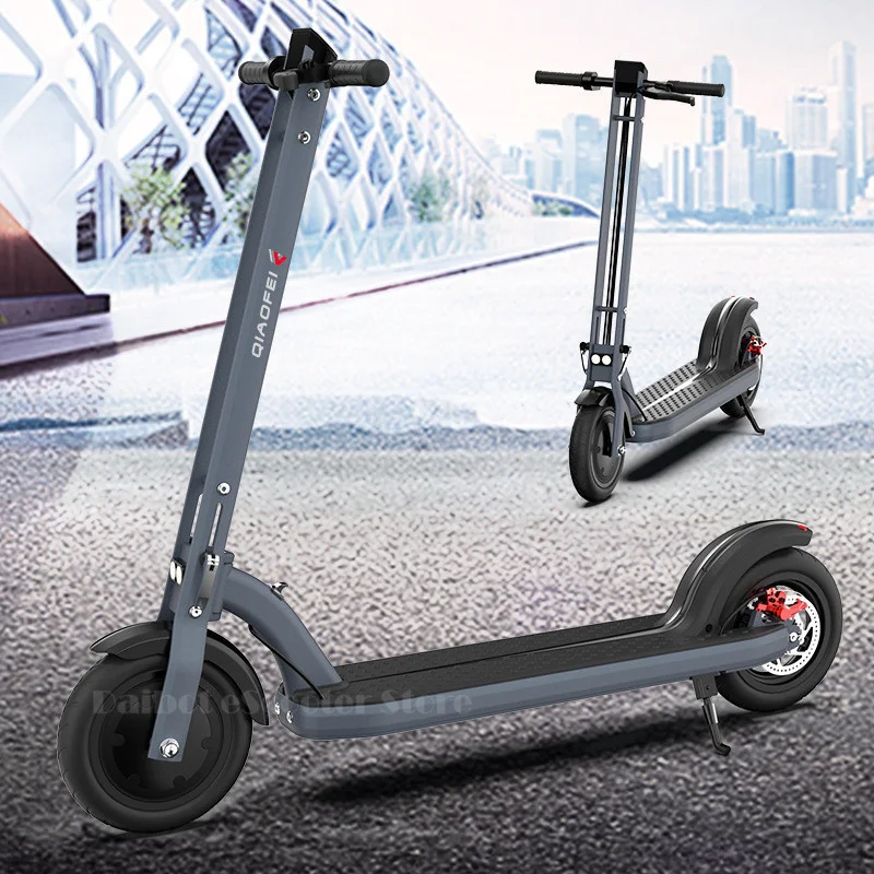 Kick Scooter For Adult Two Wheels Electric Scooters 8.5 Inch 300W Portable Foldable Electric Scooter 36V GrayWhite With APP (11)