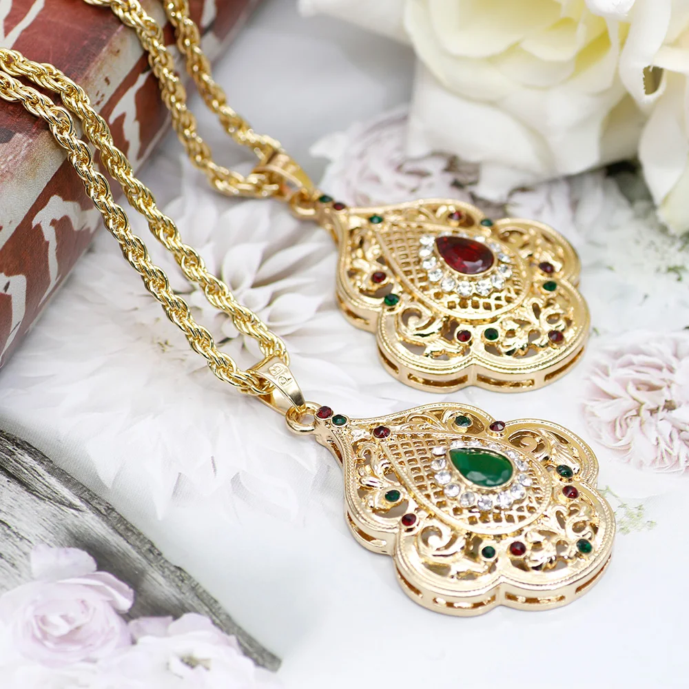 SUNSPICE, MS, индийские ювелирные изделия, золотой цвет, Длинная подвеска, ожерелье для женщин, этнический свадебный подарок, марокканский кафтан, металлический цветок, аксессуар
