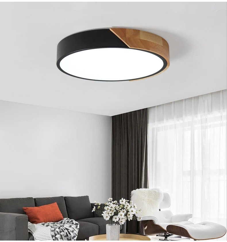 Ультра-тонкий светодиодный потолочный светильник Потолочные светильники для гостиной люстры потолочные для зала современные потолочные лампы высотой 5 см