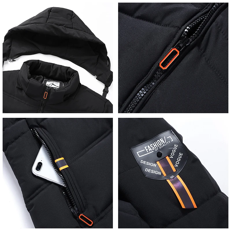 Men Winter Parkas 2022 New Windproof Warm Thick Parkas Jackets Coat Men Autumn Outwear Fashion Hooded Classic Casual Parkas Men