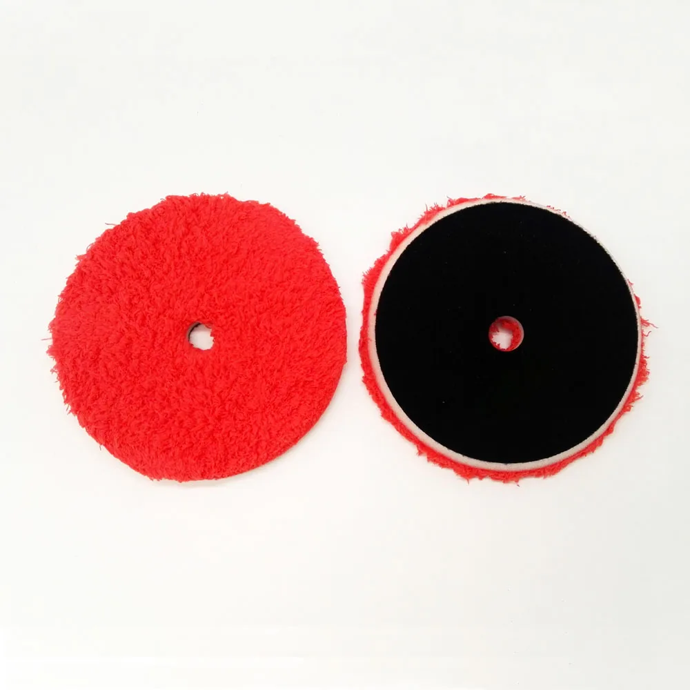 3/4/5/6/7Inch Self-adhesive Microfiber Polishing Wheel For DA/RO/GA Car Polisher Automotive Polishing Berets for Cars Body Polis