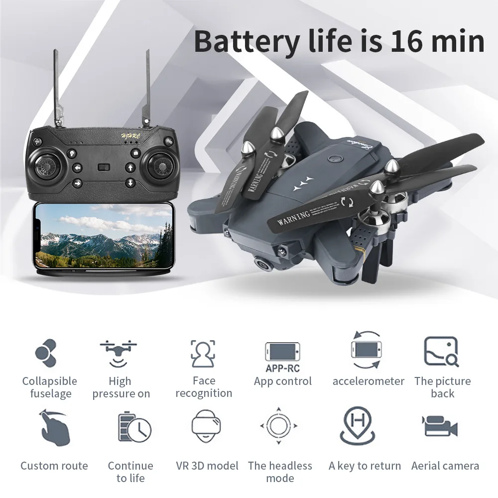 XT 1 WiFi FPV Профессиональный радиоуправляемый Дрон 1080P 720P HD камера широкоугольная