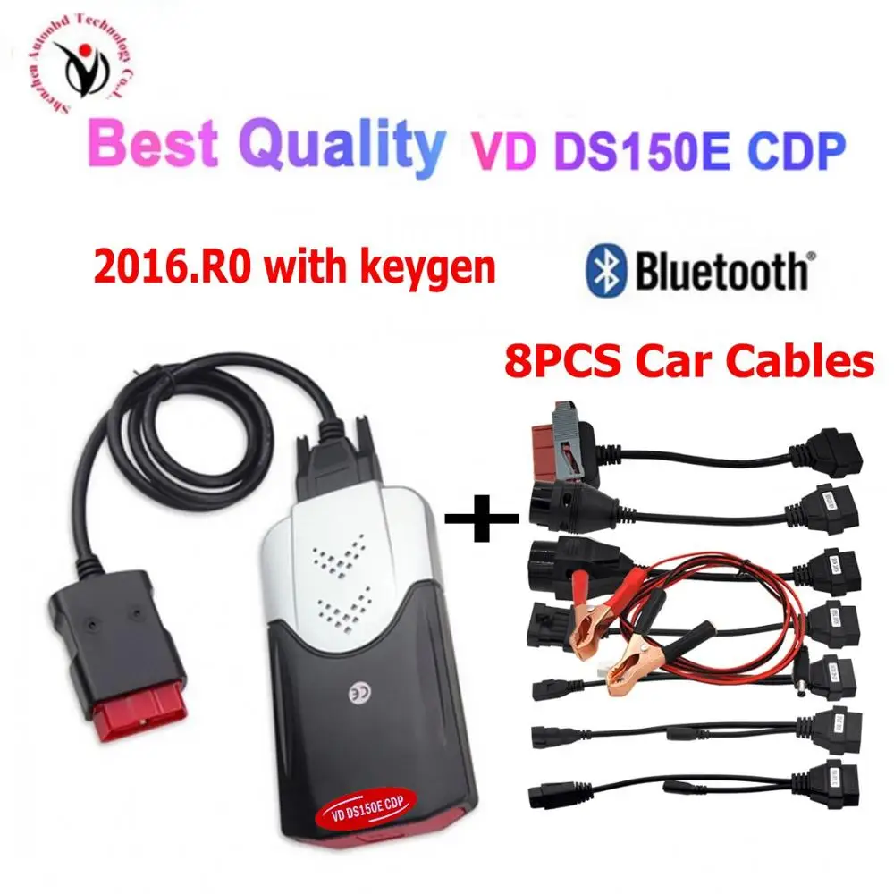 Диагностический прибор VD TCS CDP PRO Plus 2015R3 /2016r0 с Bluetooth новый vci vd ds150e cdp OBD2