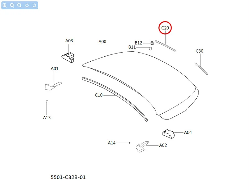 Передняя уплотнительная лента для Baic Senova X35 Beiqi Shenbao A0003859 A00043860|Моторный отсек| |