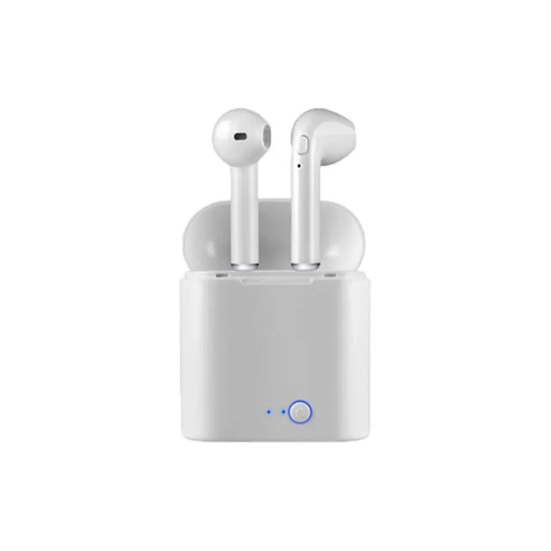I7s TWS, Bluetooth 5,0, наушники, стерео, беспроводные наушники, HIFI Звук, спортивные наушники, гарнитура, игровая гарнитура для телефона xiaomi - Цвет: white