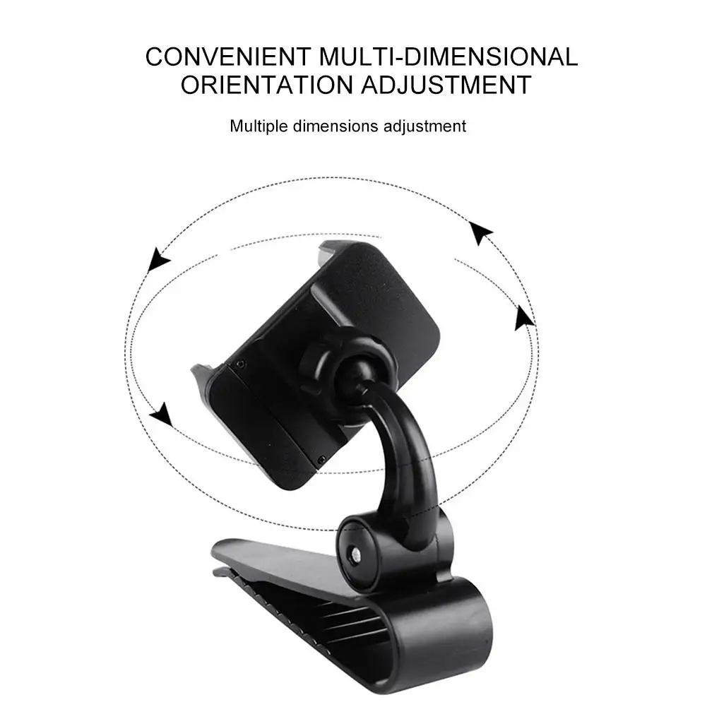 Car Universal Mobile Phone Bracket Innovative Sun Visor Car Phone Holder Car Navigation Holder Clip On Holder