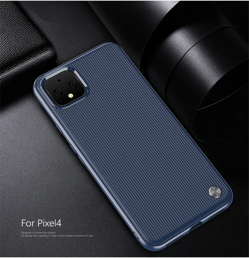 blue Мягкий чехол из углеродного волокна для Google Pixel4 пикселей 4 XL 4XL полосатый ТПУ покрытие для чехла для Google Pixel 3A 3AXL 3a xl роскошный чехол - Цвет: blue
