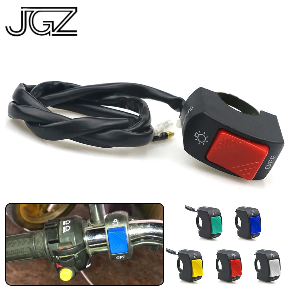 5 Colors Motorcycle On Off Switch Push Button 22mm Handlebar Switches