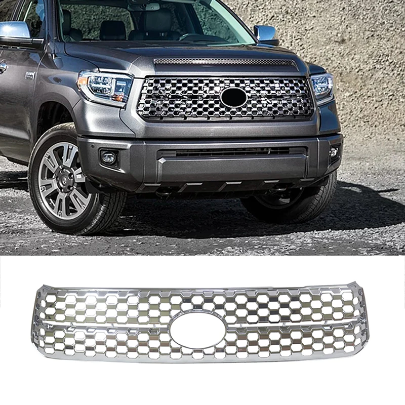 Передняя решетка Loyalty для- Toyota Tundra Platinum SR5 ABS окрашенный глянцевый серебристый передний бампер капот автомобиля аксессуары для укладки