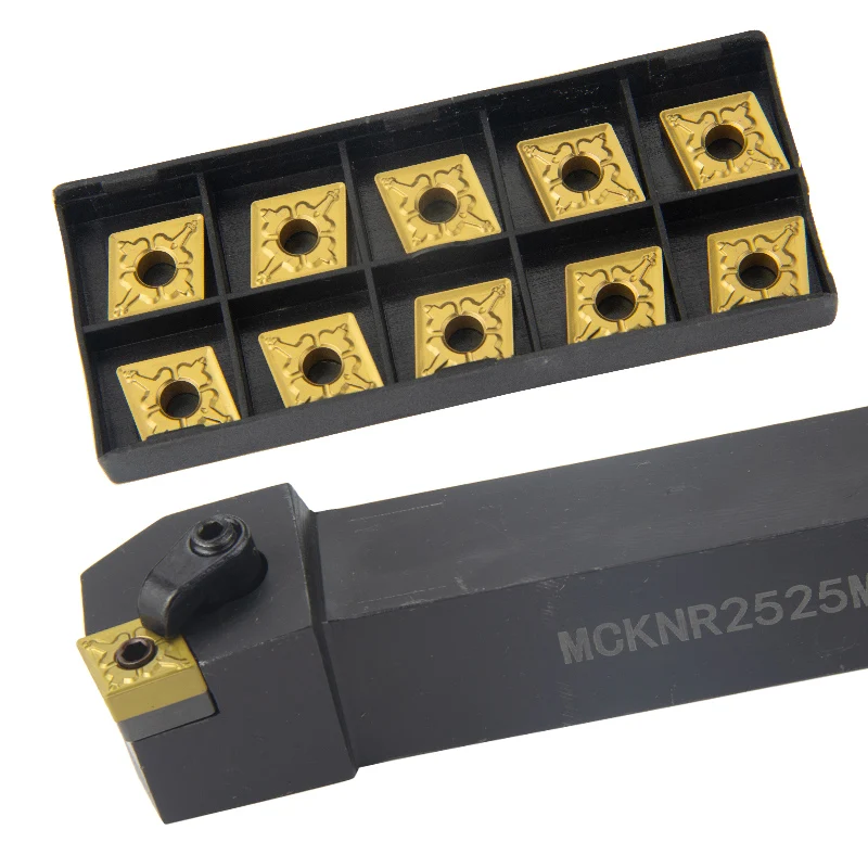1pc MCKNL2525M12 MCKNL2020K12 MCKNR2525M12 External Turning Tool Holder CNMG Carbide Inserts MCKNR/L Lathe Cutting Tools Set