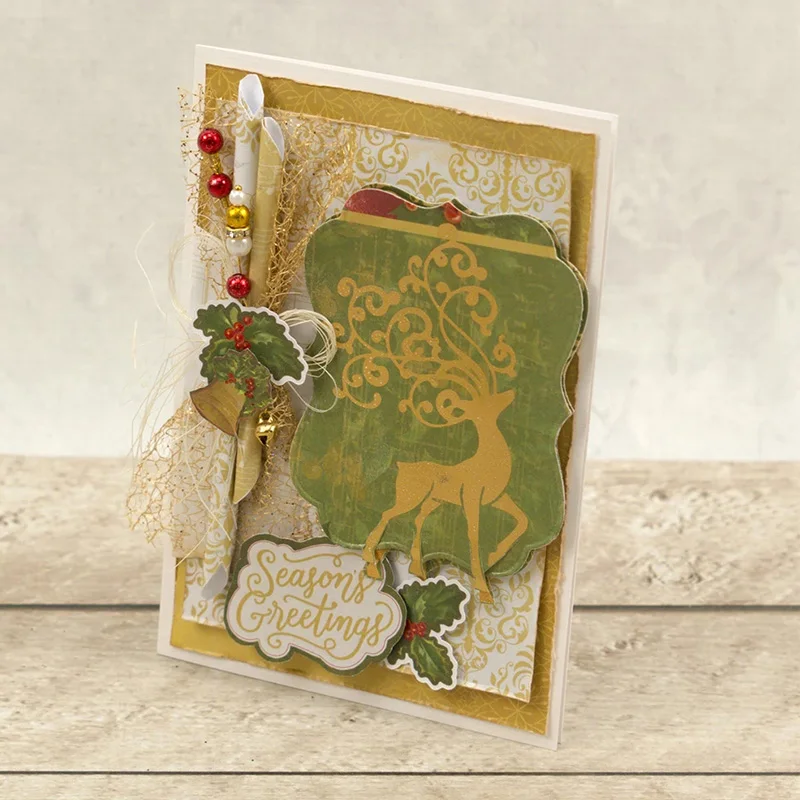 Рождественская Горячая фольга Moose, пластина, серебро, сделай сам, фото, тиснение, высечки трафареты для скрапбукинга, фольга горячего тиснения