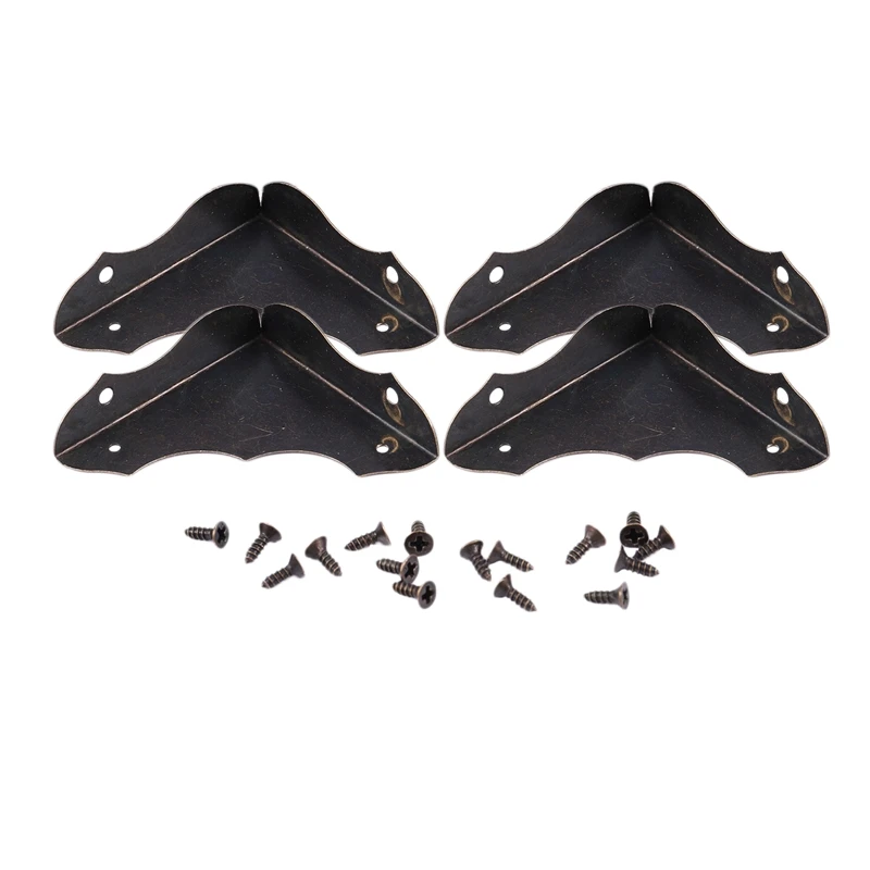

Metal Table Retro Style Corner Covers Protector 40mmx40mm 4 Pcs Bronze