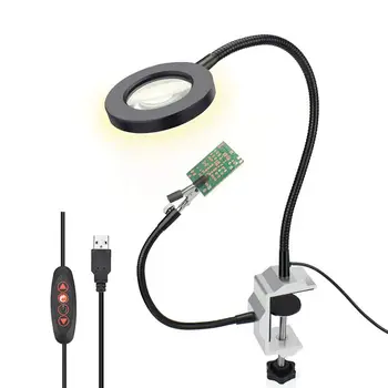 

Flexible Helping Hands,Third Hand,Soldering Station Iron Accessory Kit(1.96 Inch Pinch Clip Adjustable Maximum Helping Hands 3X