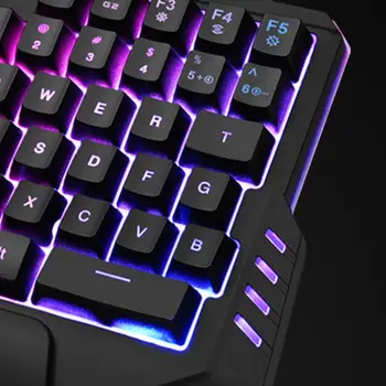 

One-hand Gaming Keyboard Portable One Hand Mechanical Wired Gaming Keyboard