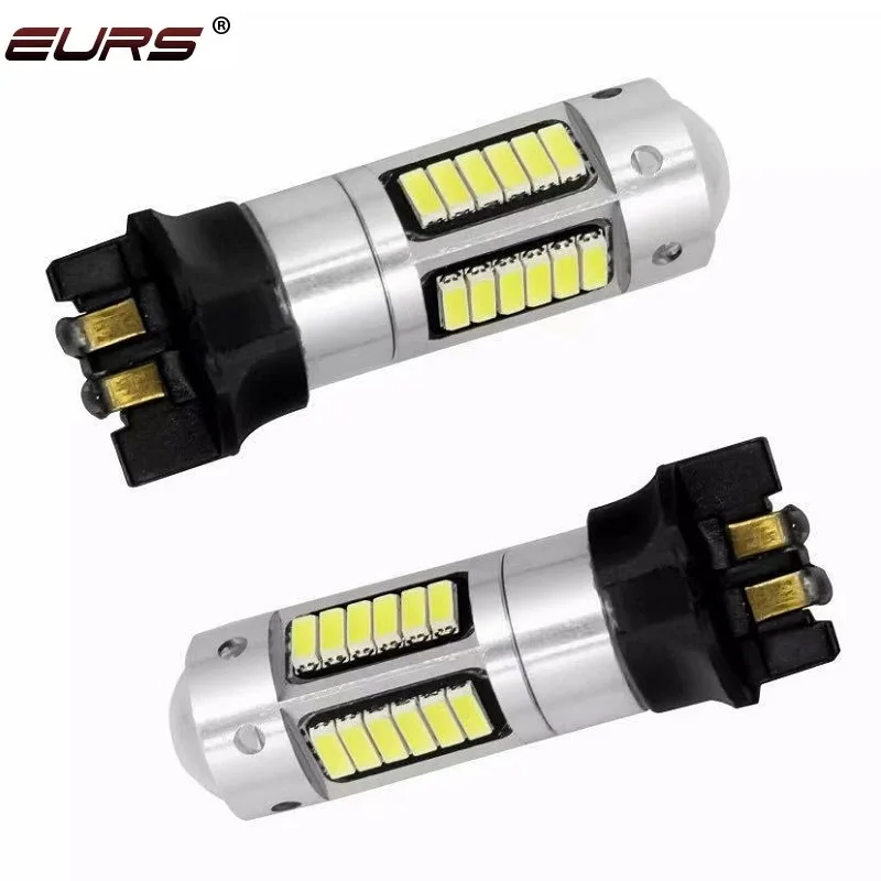 2�� PW24W PWY24W LED �������õ� ���� 4014 30smd DRL �ְ� ����� CANBUS �ڵ��� LED �Ȱ��� ��� ������ Ȳ�� �Ķ���