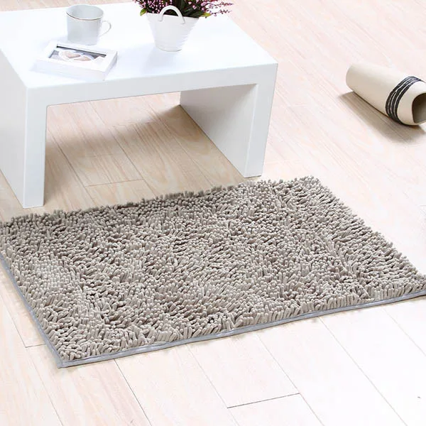 Grey Коврик для ванной из микрофибры, коврик для ванной комнаты, водопоглощающий коврик для ванной комнаты, Большой Мягкий Нескользящий дверной коврик, коврик для ванной комнаты - Цвет: Grey