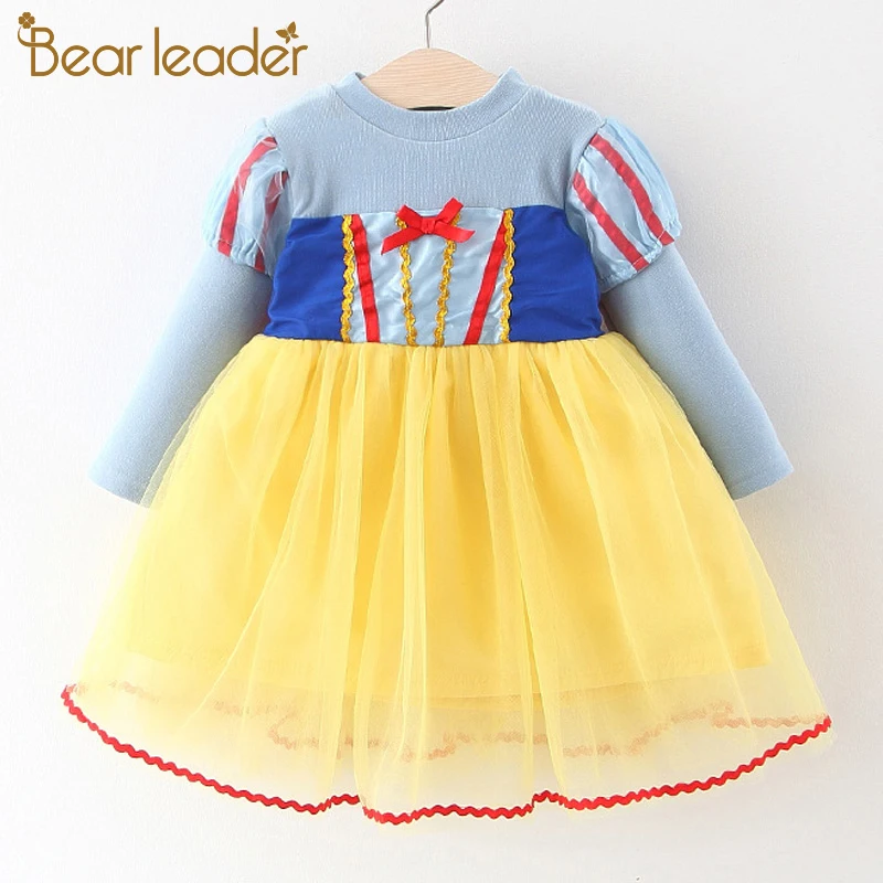 Bear Leader/платье принцессы для девочек; Новинка; Брендовые вечерние платья для девочек; костюм Белоснежки; элегантные Детские платья; платье для выпускного вечера; одежда для детей