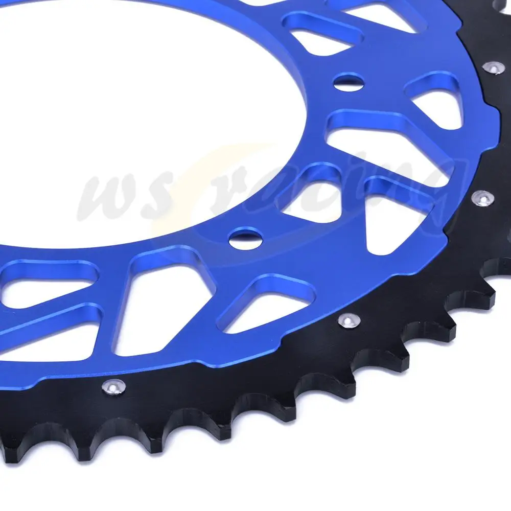 48T 49 50 лет заднее крыло мотоцикла звездочки для Yamaha YZ125 250 400 450F 426 WR250 400 426 450 1999 2003 2006 2009