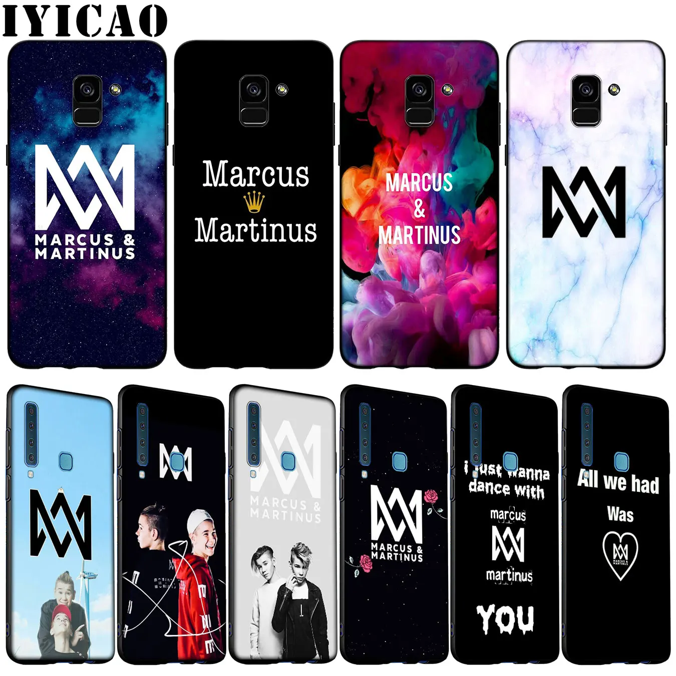 Мягкий силиконовый чехол для телефона Маркус & Martinus Samsung Galaxy A6 A7 A8 A9 2018 A3 A5 2016 2017 Note 9