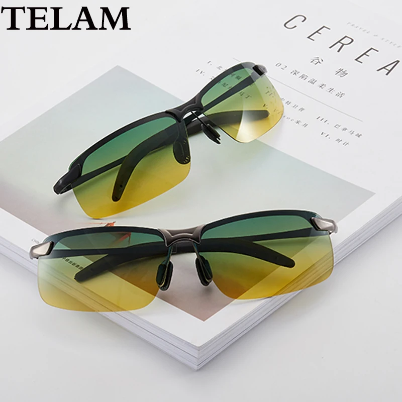 

Anti-glare Polarizer Car Drivers Night Vision Goggles Polarized Driving Glasses Aluminium Alloy Night Vision Goggles Safe Drivi