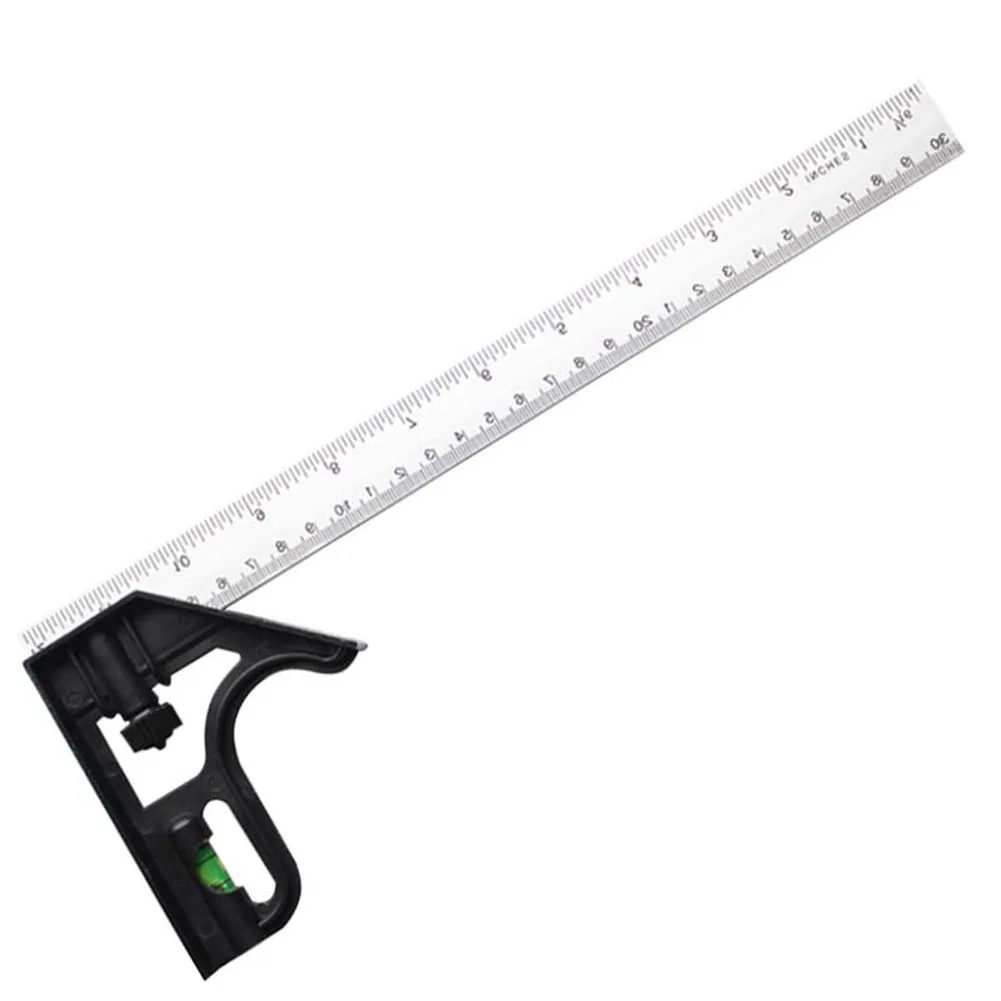 

300mm Adjustable 90° Combination Angle Square Metric Angle Finder & Protractor Ruler Level Multifunction Measuring Tools