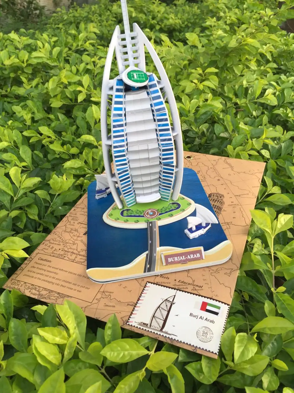 Детская 3D Бумажная 3D головоломка модель DIY архитектурная модель дисплей Бурдж аль Эйфелева креативная обучающая игрушка ручной работы